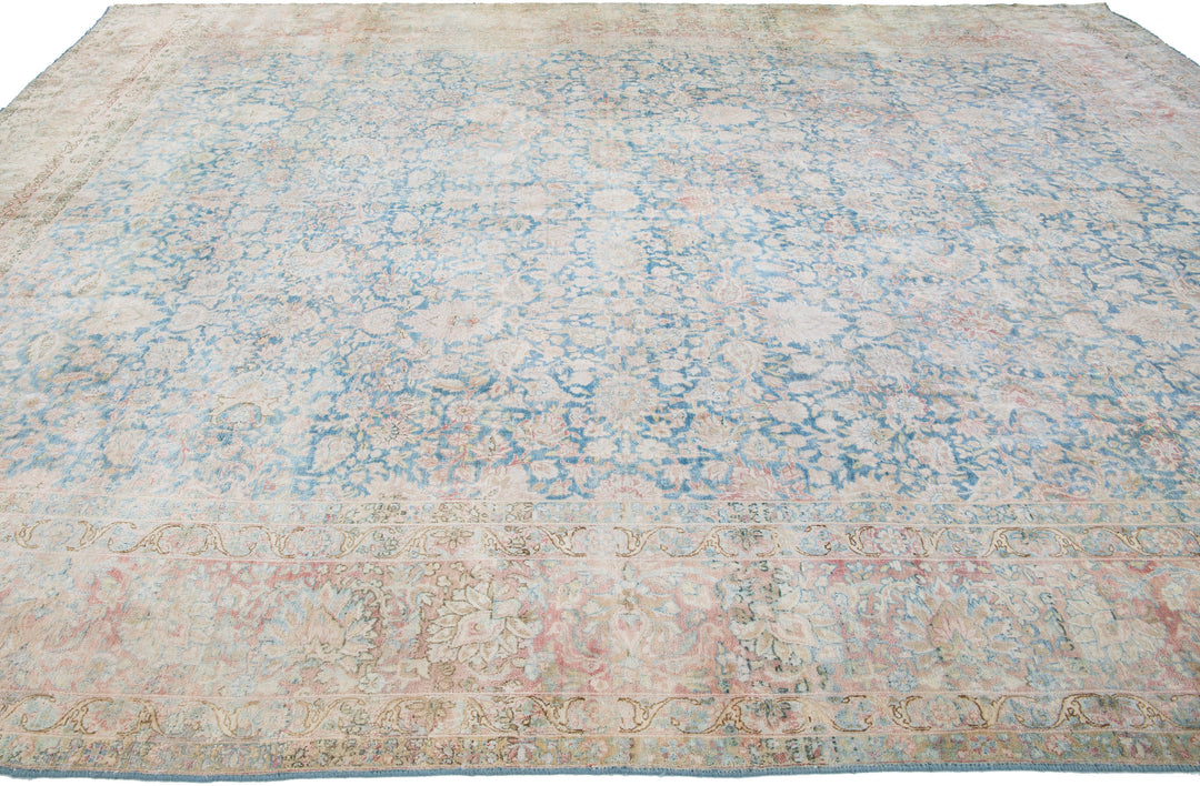 Vintage Kerman Wool Rug 10 X 13