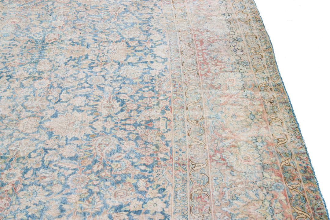 Vintage Kerman Wool Rug 10 X 13