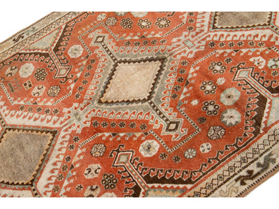 Antique Shiraz Wool Rug 4 X 7