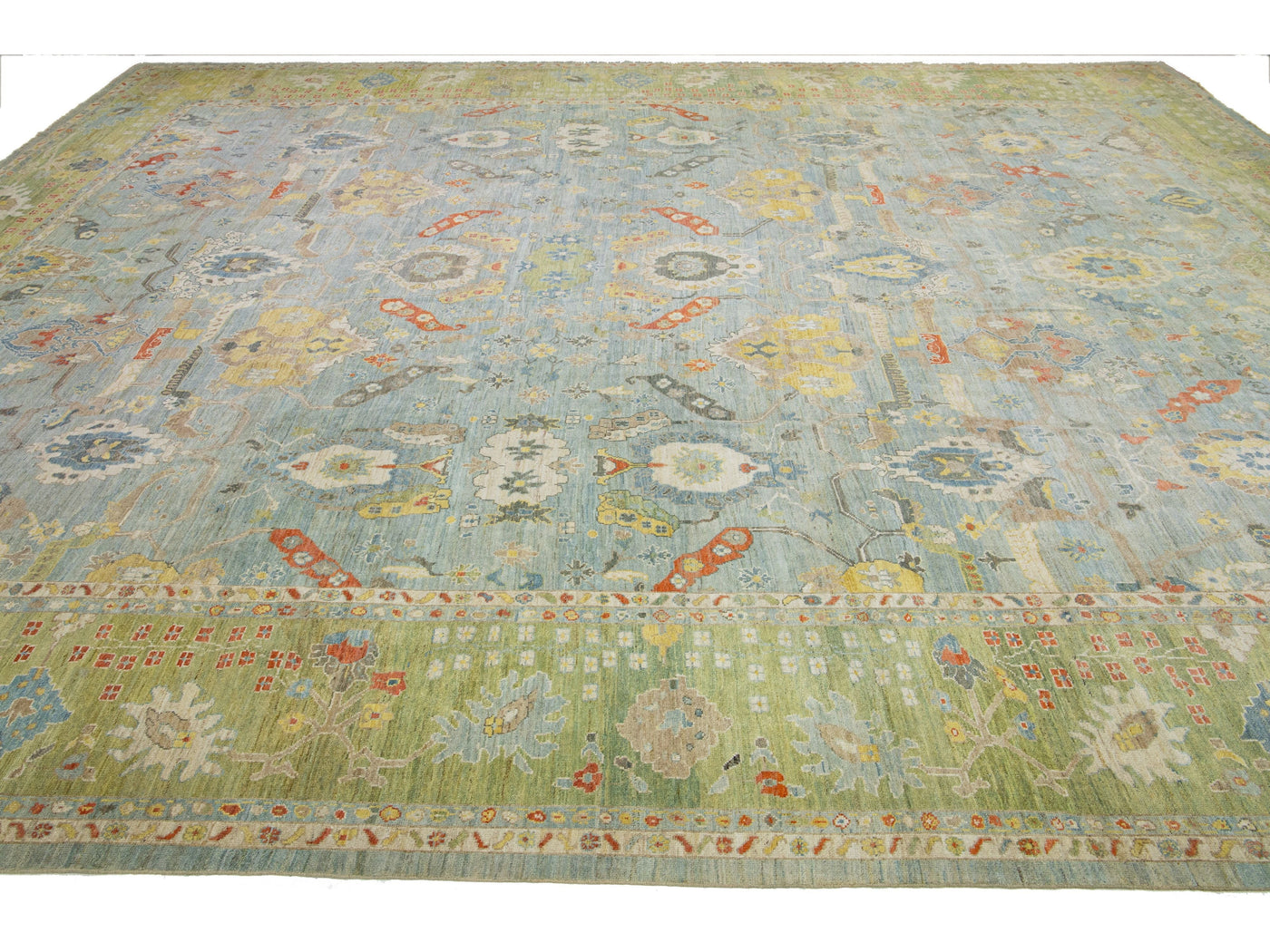 Modern Sultanabad Wool Rug 20 X 23