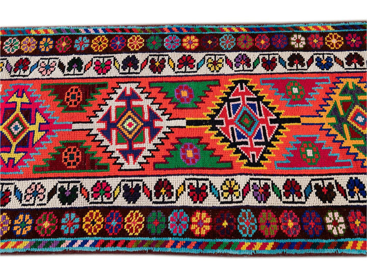 Mid 20th Century Beautiful Turkish Runner Rug, 3 X 14