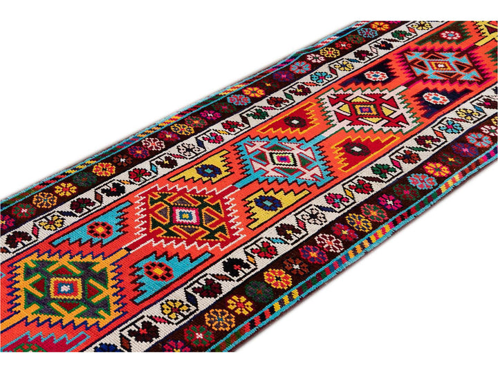 Mid 20th Century Beautiful Turkish Runner Rug, 3 X 14