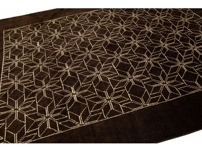 Modern Moroccan Wool Rug 7 X 9