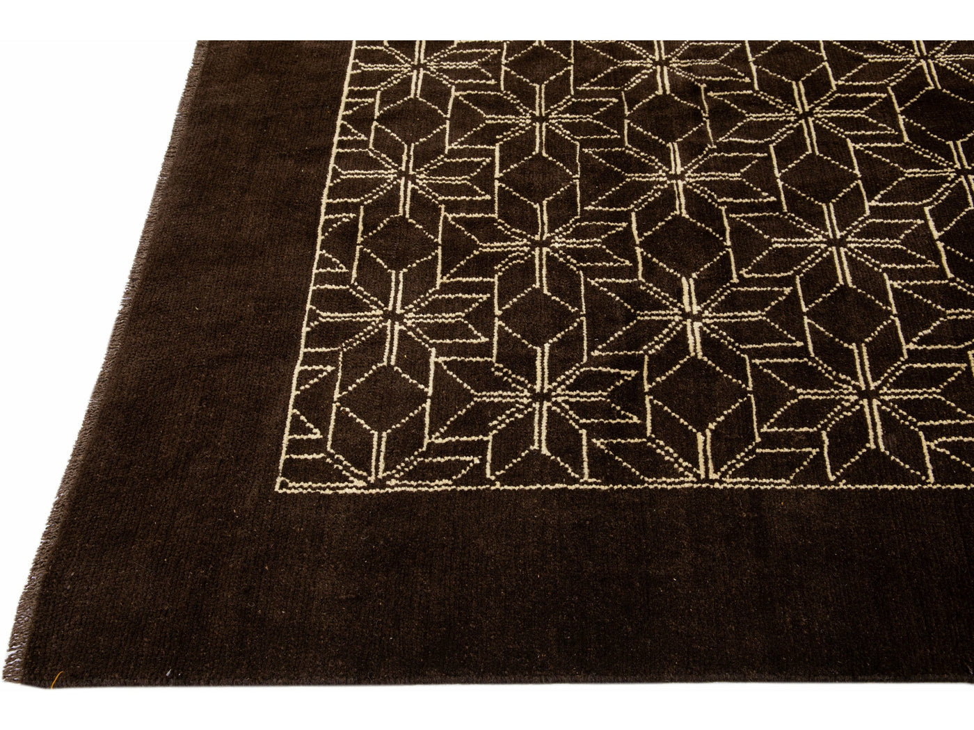 Modern Moroccan Wool Rug 7 X 9