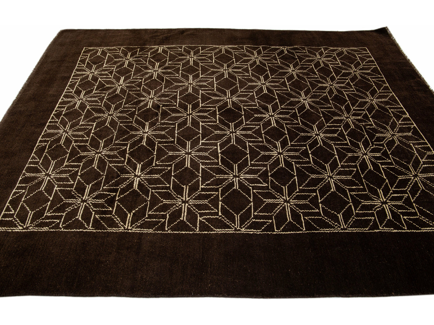 Modern Moroccan Wool Rug 7 X 9