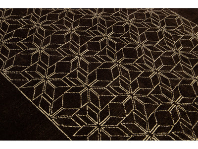 Modern Moroccan Wool Rug 7 X 9