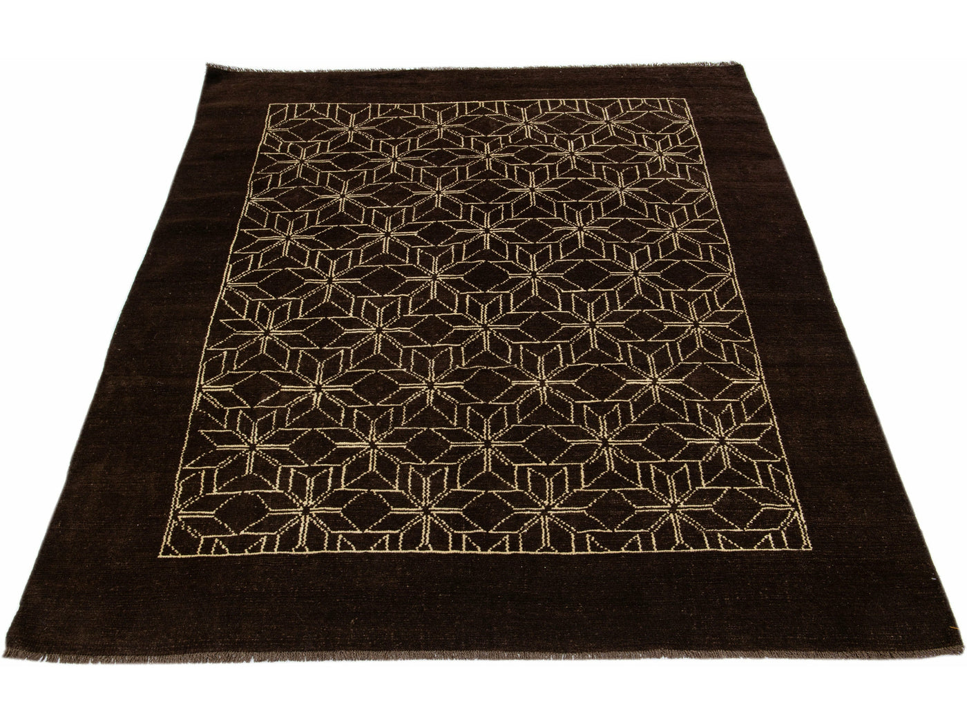 Modern Moroccan Wool Rug 7 X 9