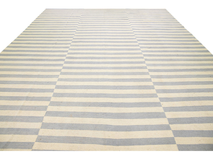 Modern Kilim Wool Rug 12 X 16