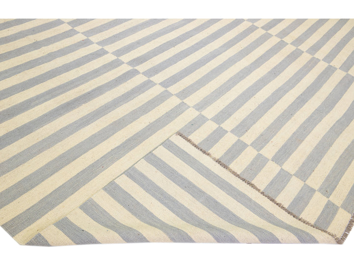 Modern Kilim Wool Rug 12 X 16