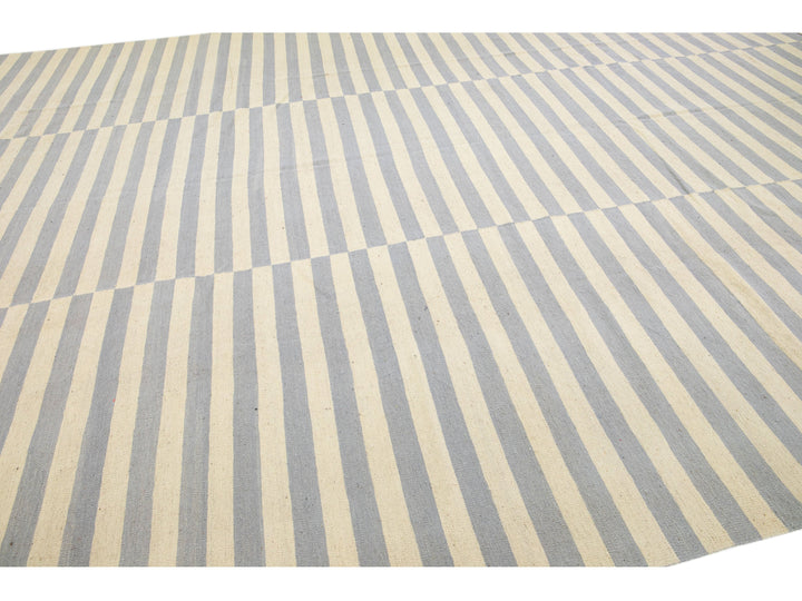 Modern Kilim Wool Rug 12 X 16