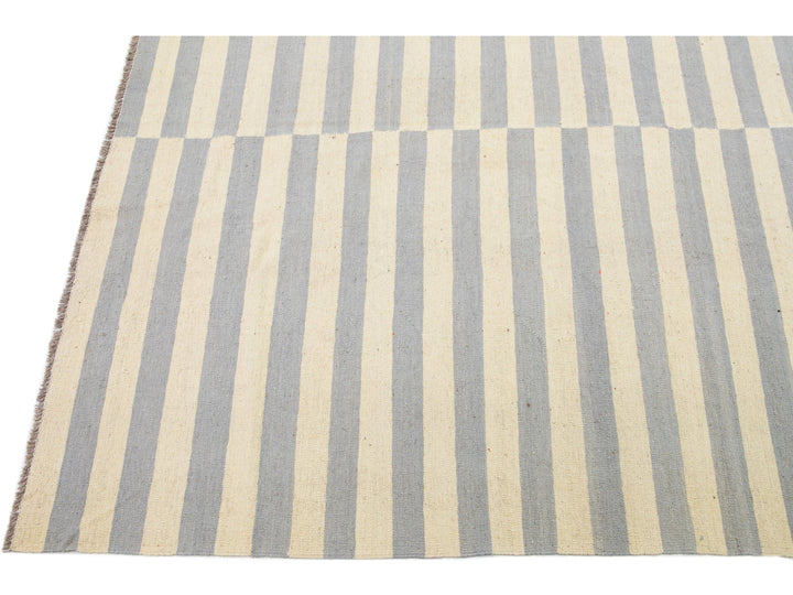 Modern Kilim Wool Rug 12 X 16