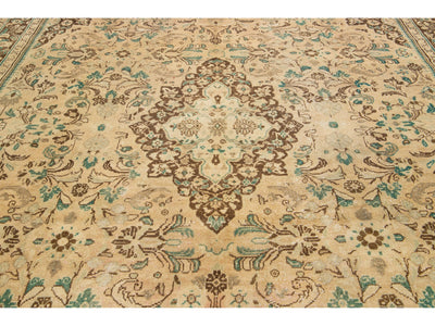 Antique Mahal Wool Rug 10 X 13