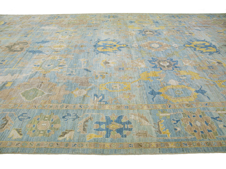 Modern Sultanabad Wool Rug 13 X 25