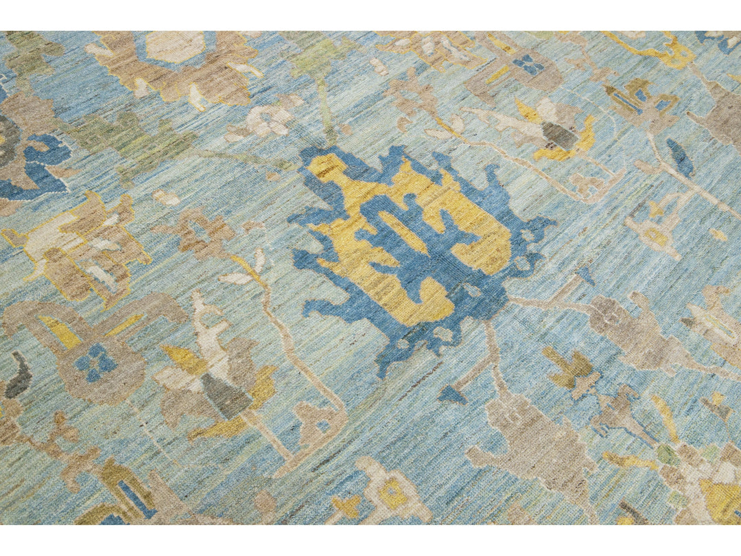 Modern Sultanabad Wool Rug 13 X 25