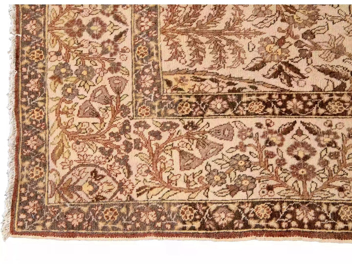Antique Tabriz Wool Rug 9 X 13