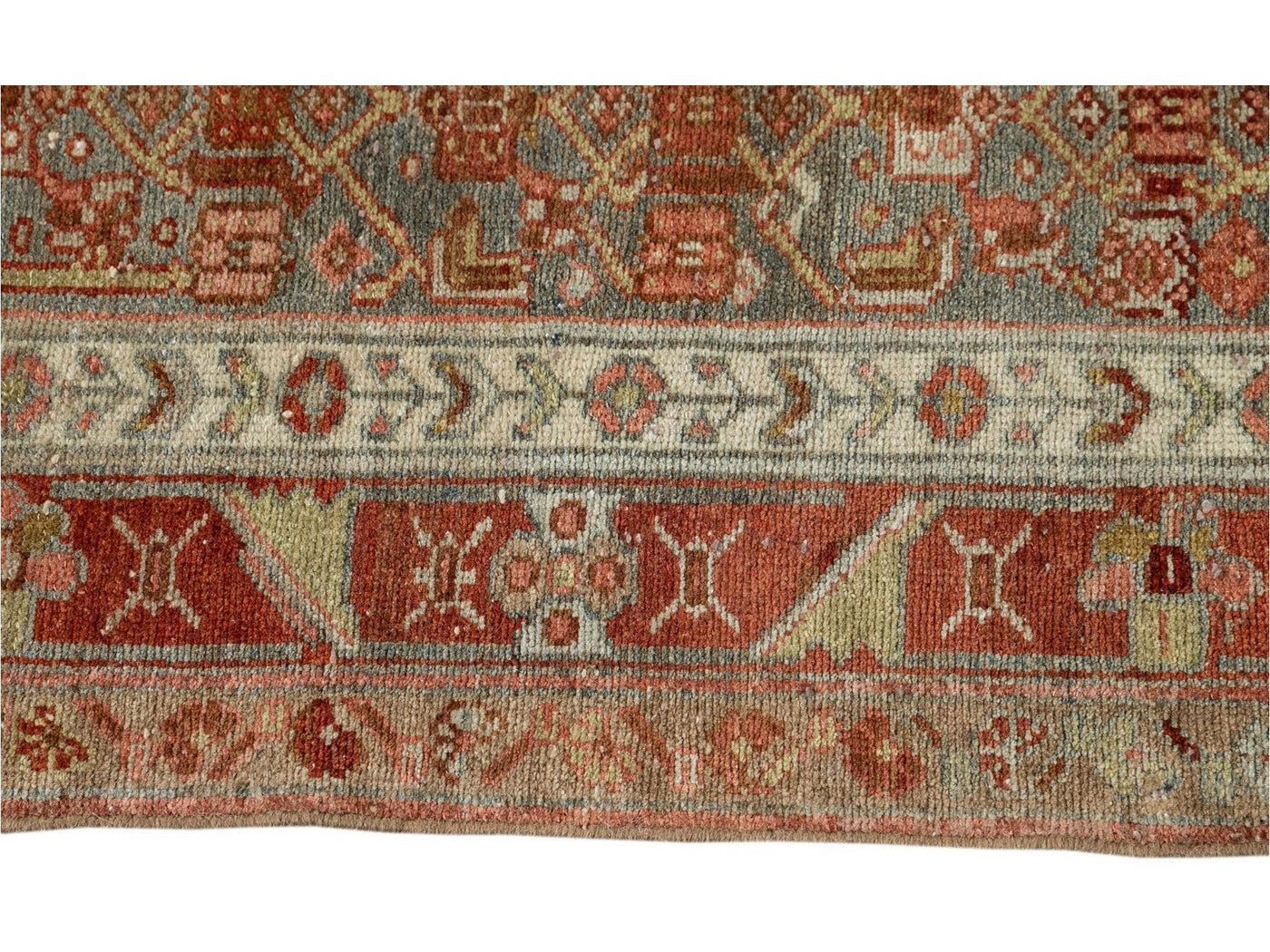Early 20th Century Antique Malayer Wool Runner Rug, 3 X 16