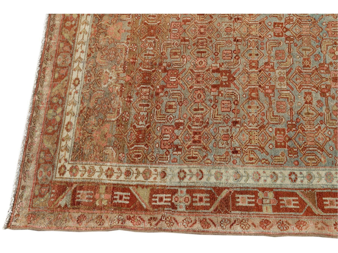 Early 20th Century Antique Malayer Wool Runner Rug, 3 X 16