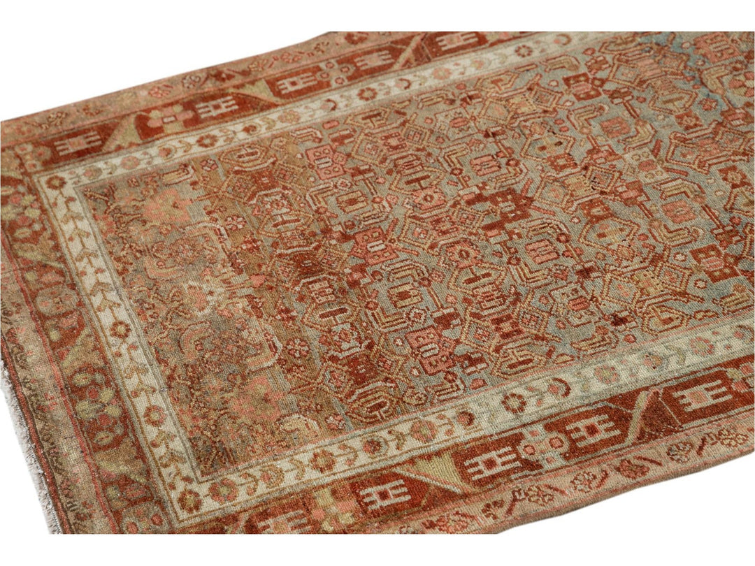 Early 20th Century Antique Malayer Wool Runner Rug, 3 X 16