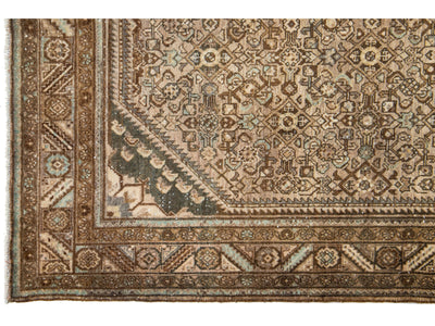 Antique Hamadan Wool Rug 5 X 10