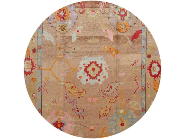 Modern Oushak Wool Rug 10 X 15