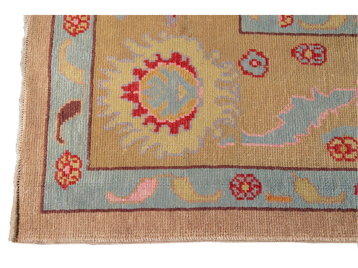 Modern Oushak Wool Rug 10 X 15