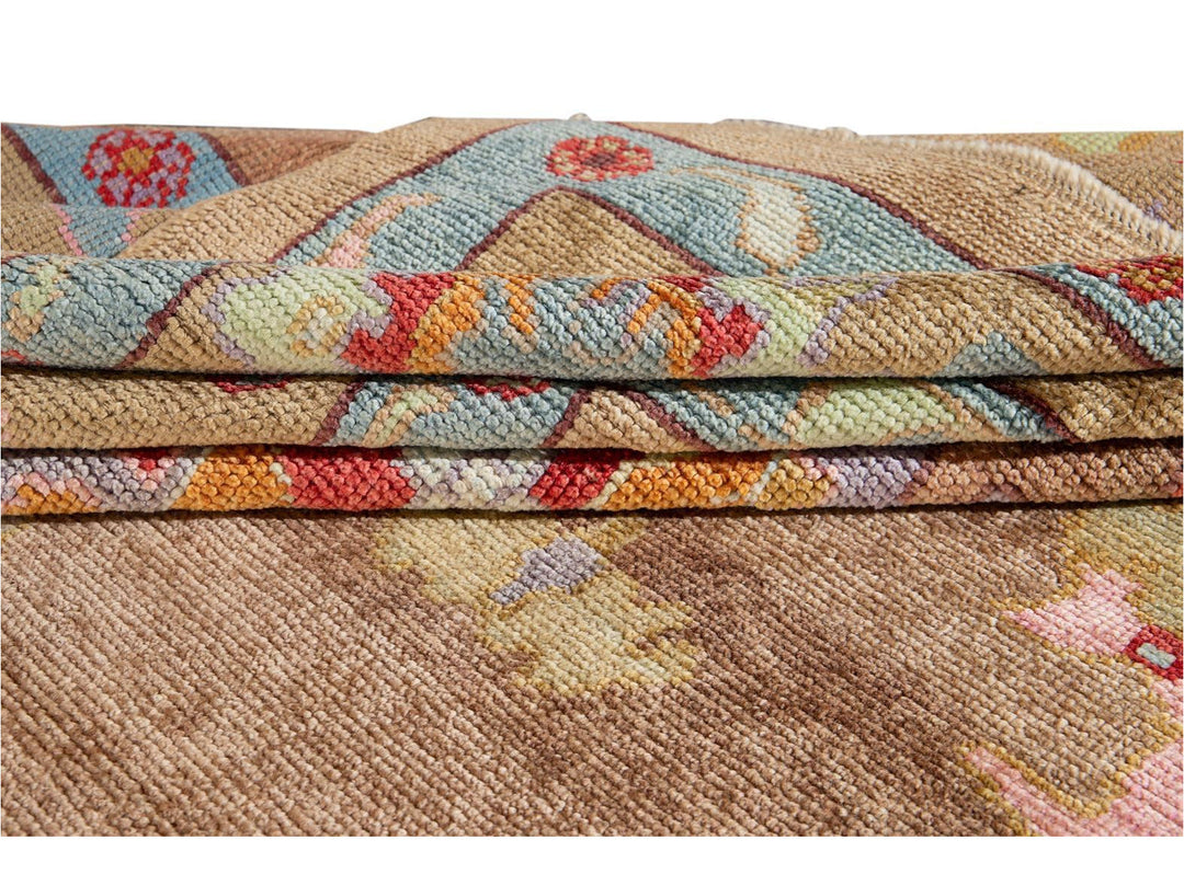 Modern Oushak Wool Rug 10 X 15