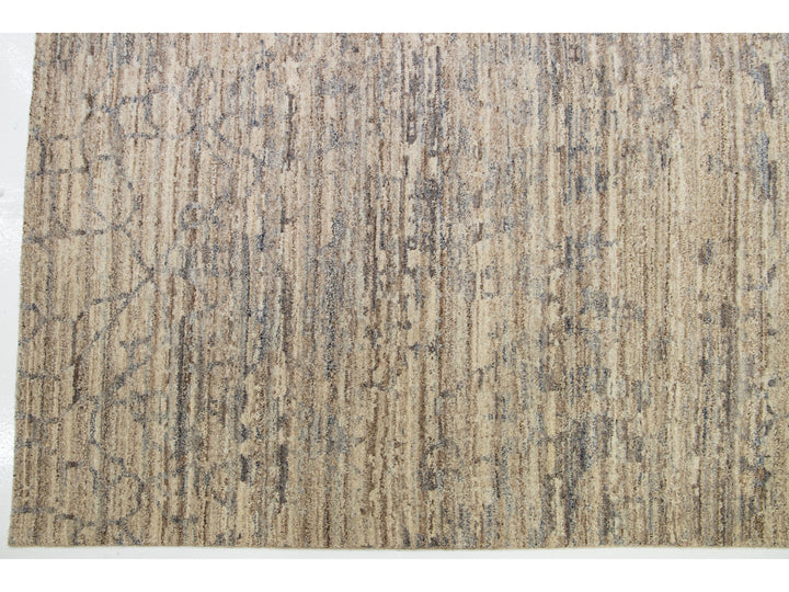 Modern Abstract Wool Rug 18 X 20