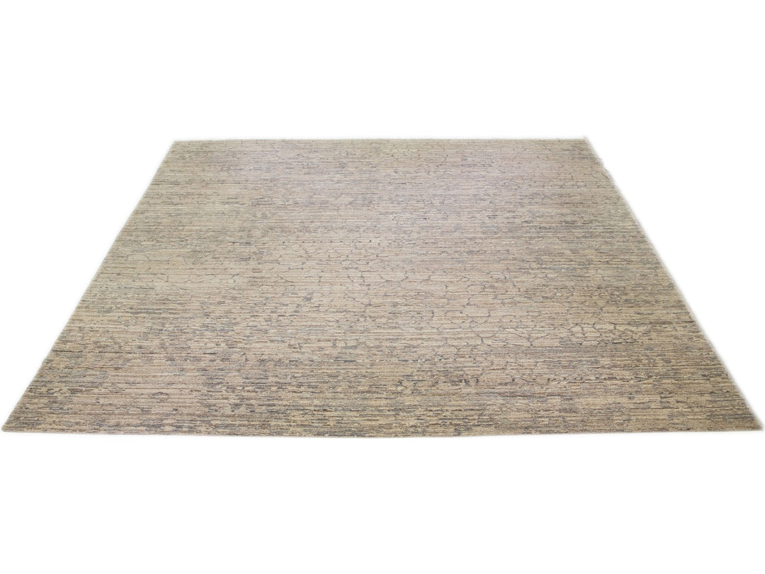 Modern Abstract Wool Rug 18 X 20
