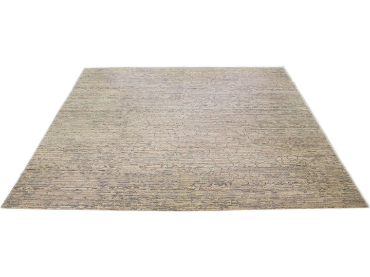 Modern Abstract Wool Rug 18 X 20