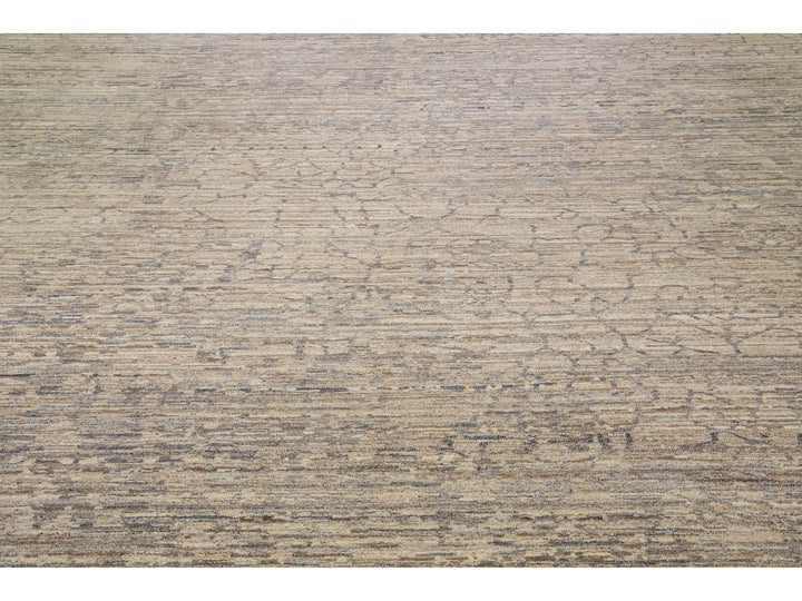 Modern Abstract Wool Rug 18 X 20