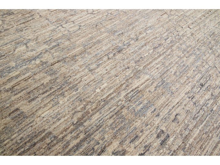 Modern Abstract Wool Rug 18 X 20