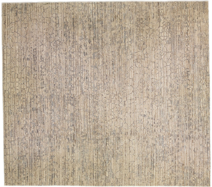 Modern Abstract Wool Rug 18 X 20