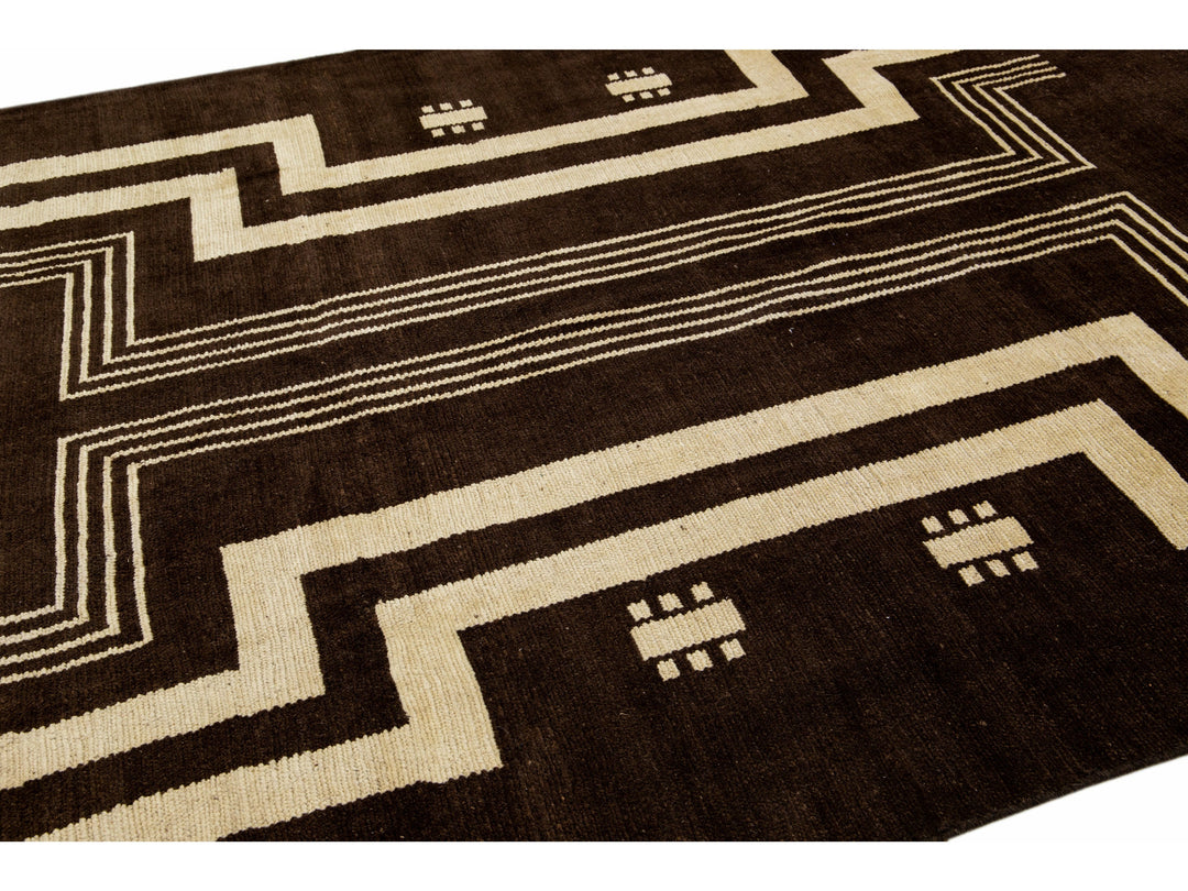 Transitional Revival Wool Rug 7 X 9