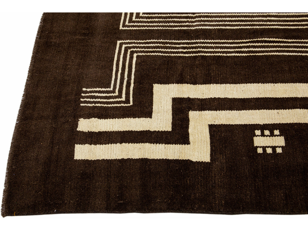 Transitional Revival Wool Rug 7 X 9