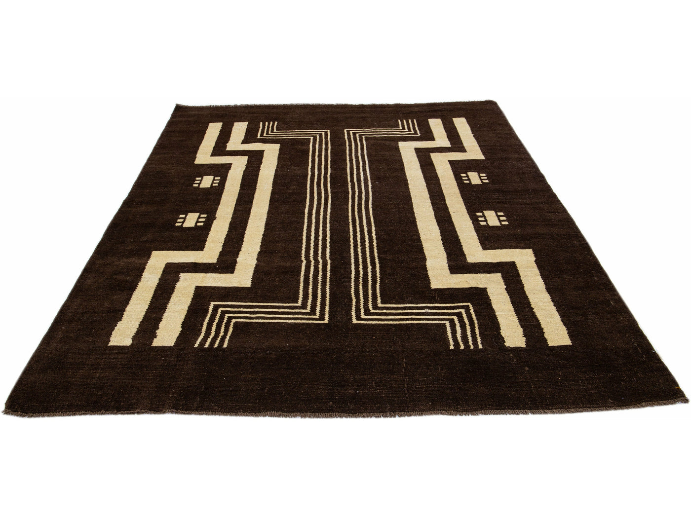 Transitional Revival Wool Rug 7 X 9