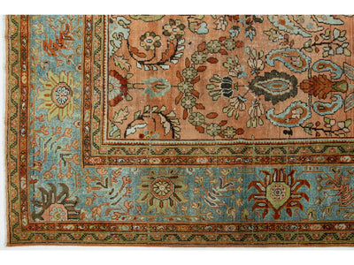Antique Sultanabad Wool Rug 9 X 12