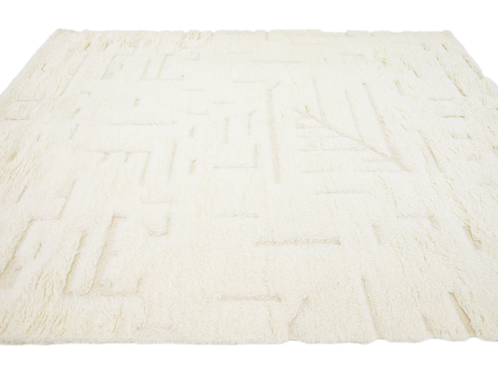 Modern Moroccan Wool Rug 8 X 10