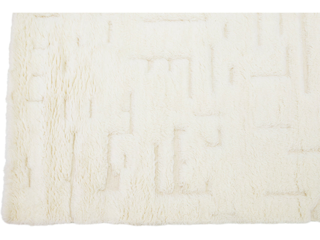 Modern Moroccan Wool Rug 8 X 10
