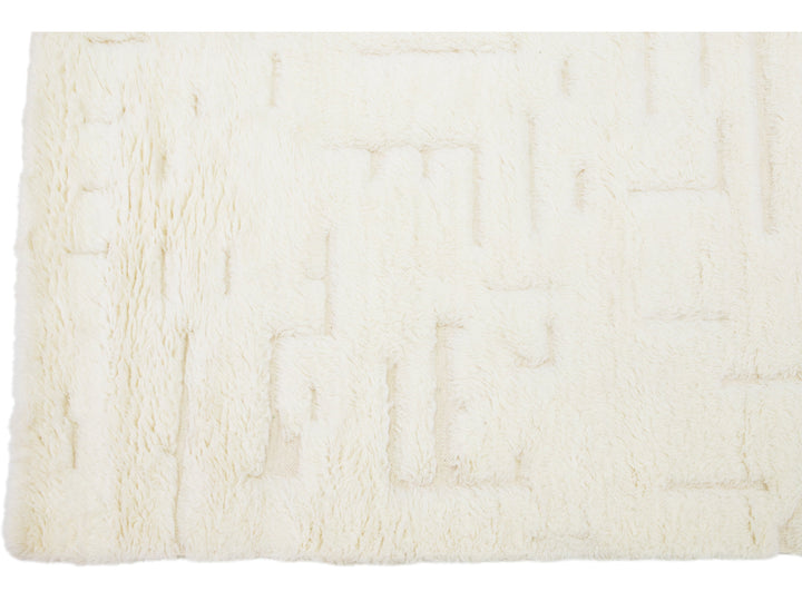 Modern Moroccan Wool Rug 8 X 10