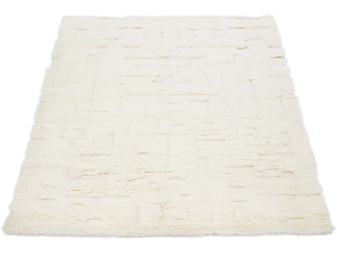Modern Moroccan Wool Rug 8 X 10
