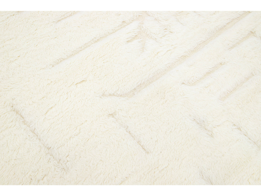 Modern Moroccan Wool Rug 8 X 10