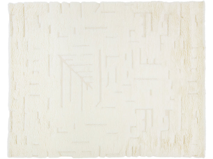 Modern Moroccan Wool Rug 8 X 10