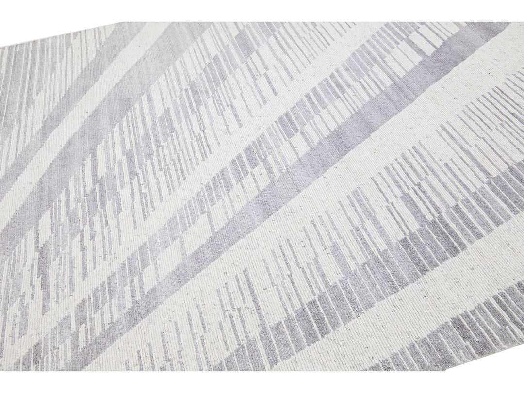 Modern Moroccan Wool Rug 8 X 10