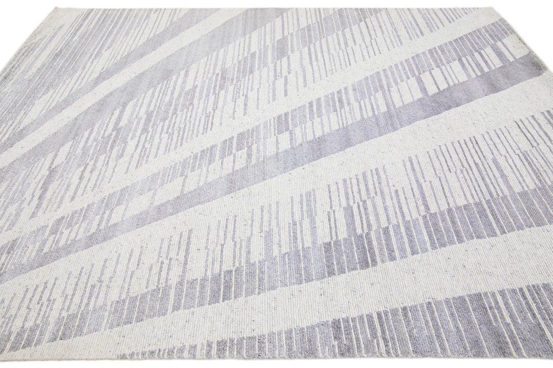 Modern Moroccan Wool Rug 8 X 10