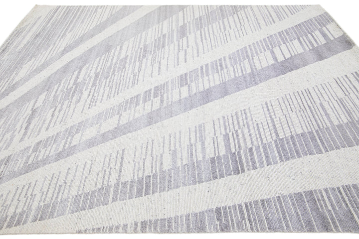 Modern Moroccan Wool Rug 8 X 10