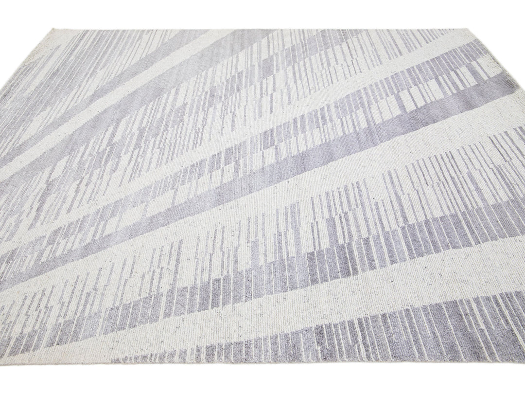 Modern Moroccan Wool Rug 8 X 10