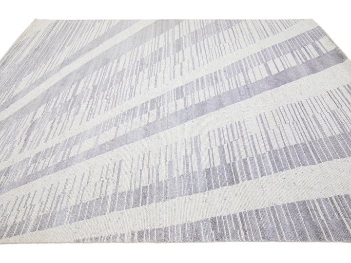 Modern Moroccan Wool Rug 8 X 10