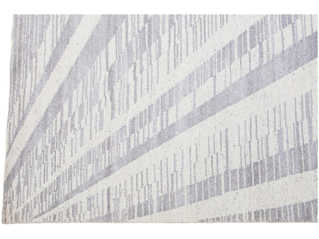 Modern Moroccan Wool Rug 8 X 10