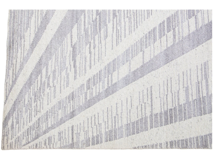 Modern Moroccan Wool Rug 8 X 10