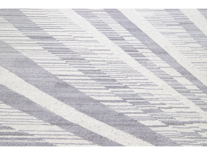 Modern Moroccan Wool Rug 8 X 10